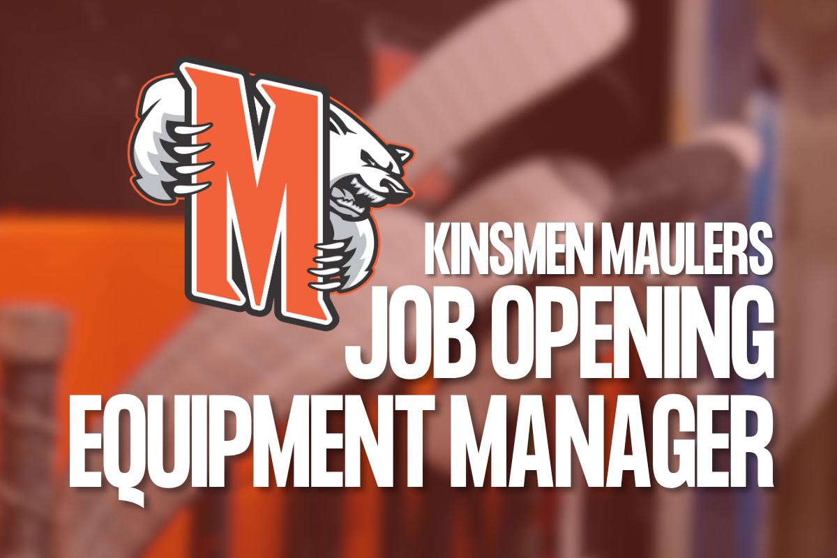 WE’RE HIRING: Equipment Manager, 2026-27 season